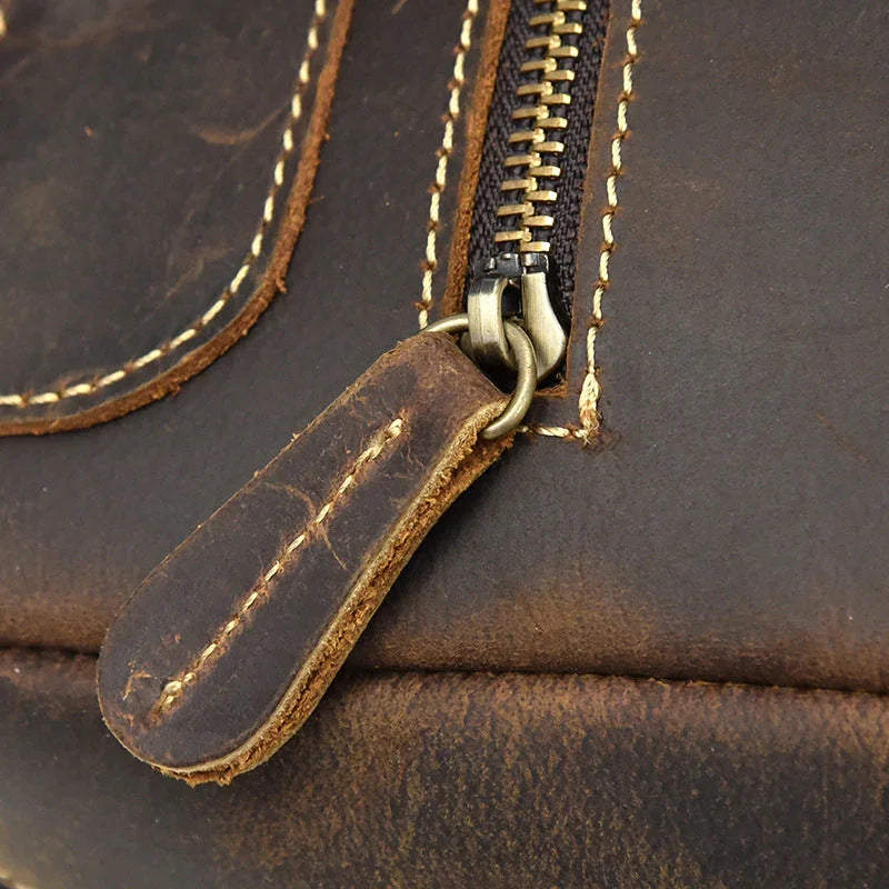 Sac à dos en cuir pour hommes classique 8