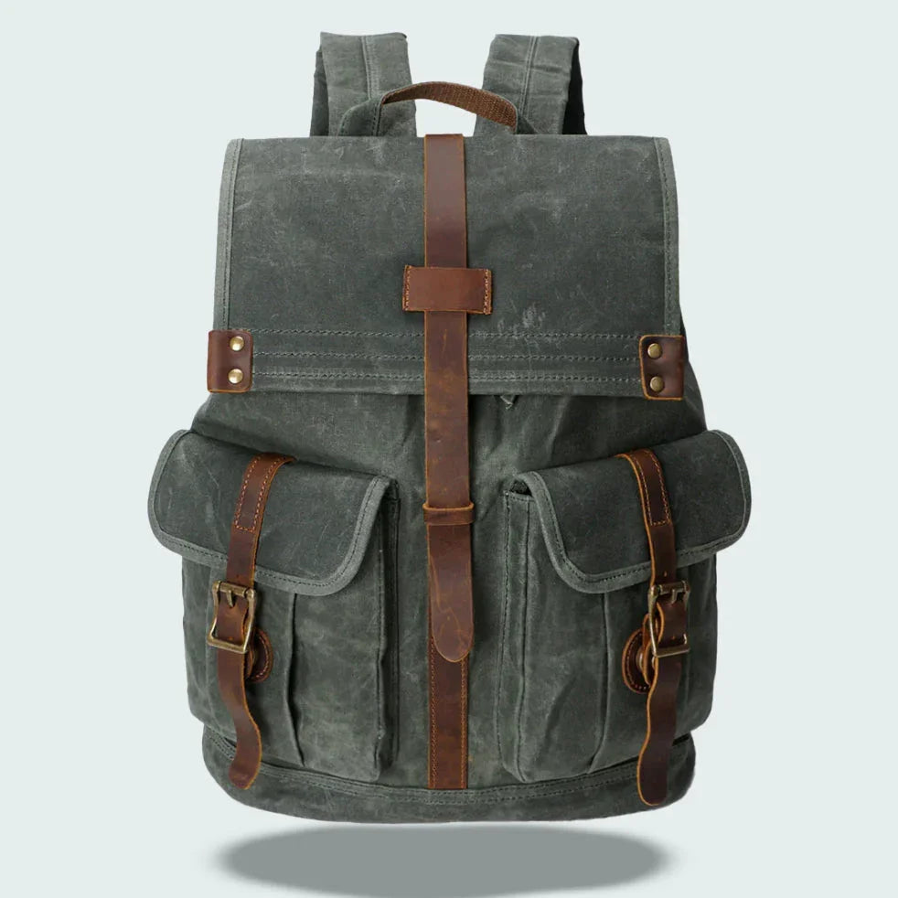 Sac à dos pour hommes à rabat vintage 2