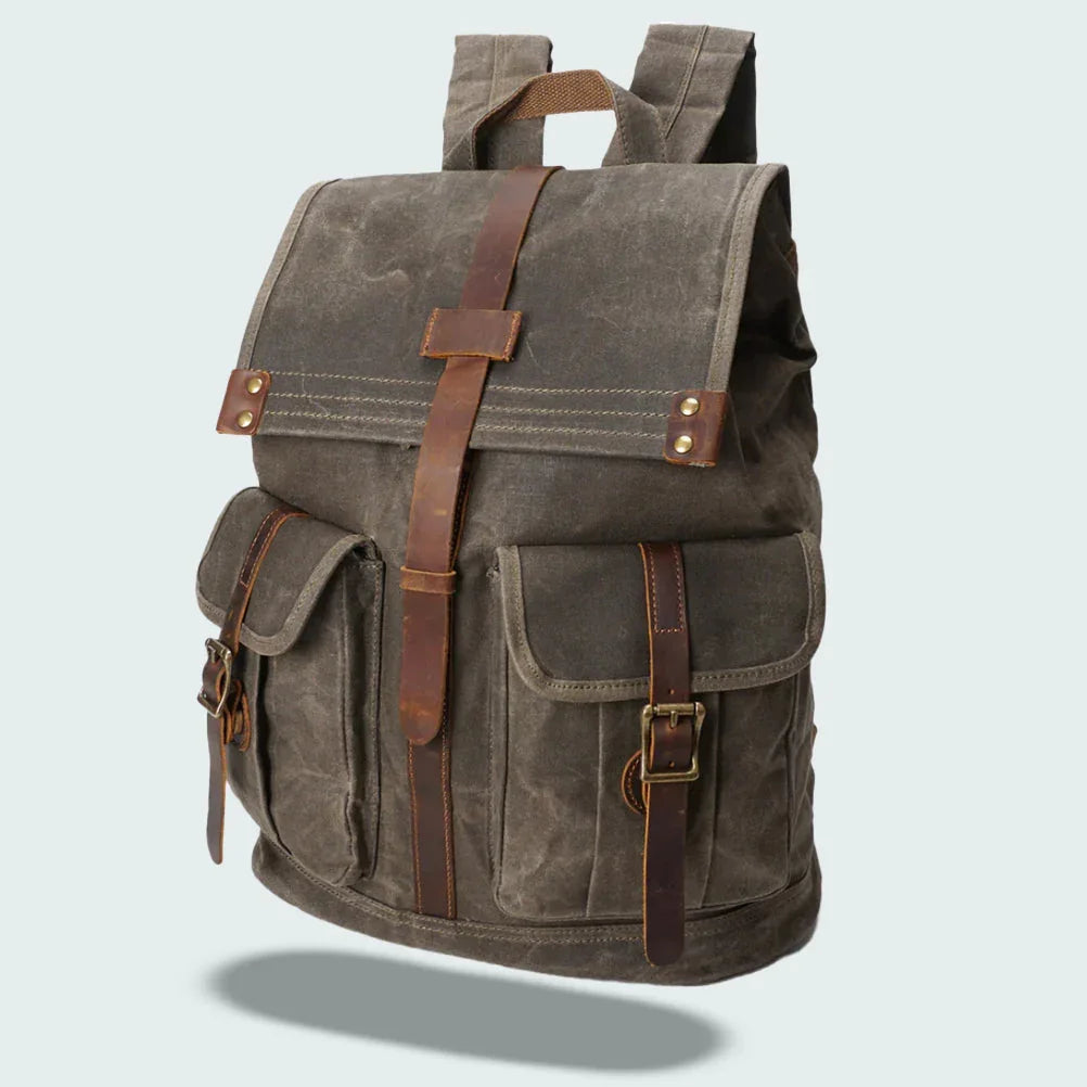 Sac à dos pour hommes à rabat vintage 4