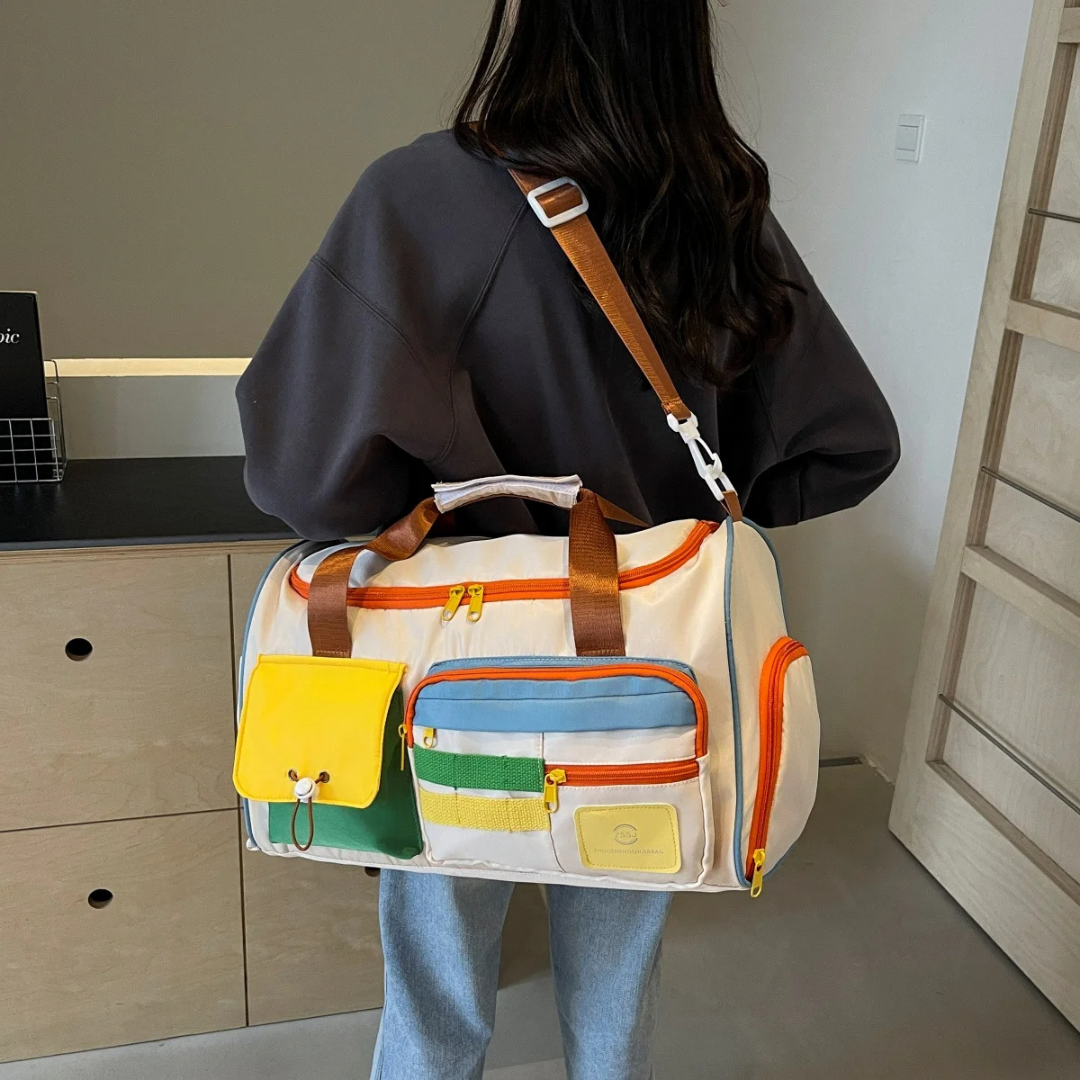Sac de Sport Polyvalent à Blocs de Couleurs pour Homme et Femme 1
