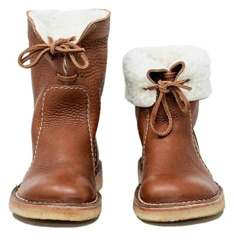 Bottes Femme Imperméables en Molleton avec Doublure en Laine Douce 6