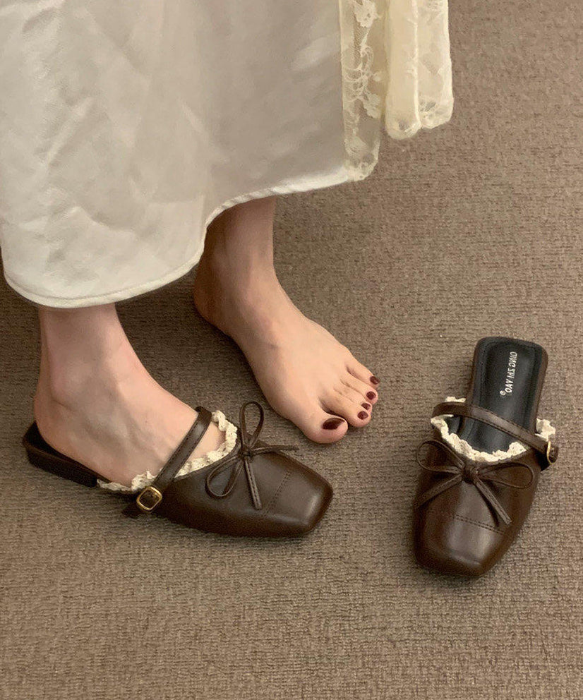 Sandales Femme Tongs Confortables avec Dentelle 0