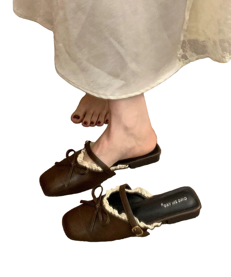 Sandales Femme Tongs Confortables avec Dentelle 3