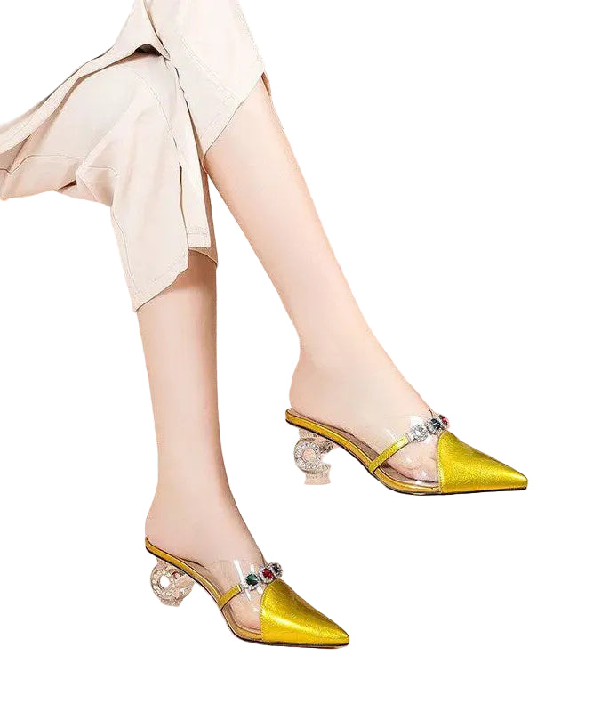 Sandales Femme à Glissière avec Talon Épais 0