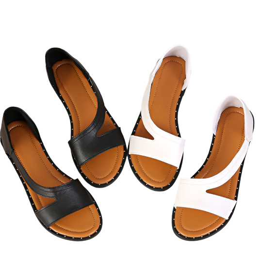 Sandales Femme en Cuir PU Anatomiques Modernes 0