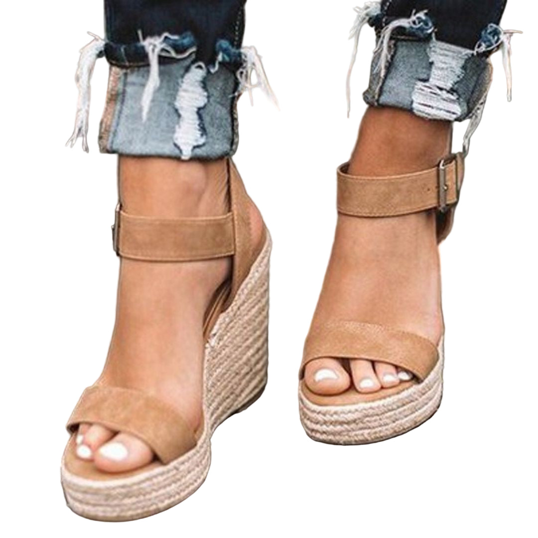Sandales Femmes à Talon Compensé Chic et Polyvalentes 0