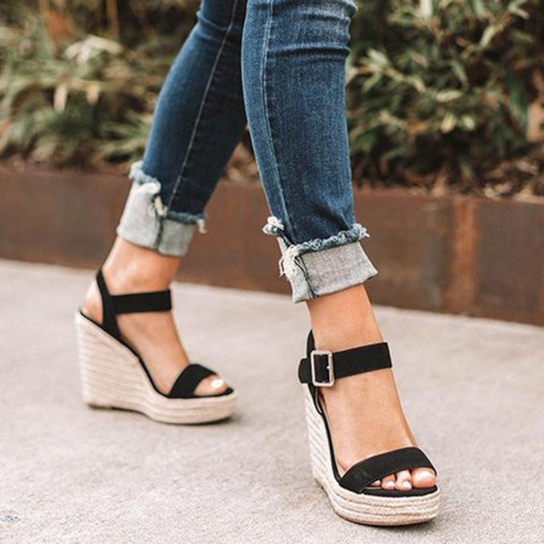 Sandales Femmes à Talon Compensé Chic et Polyvalentes 1