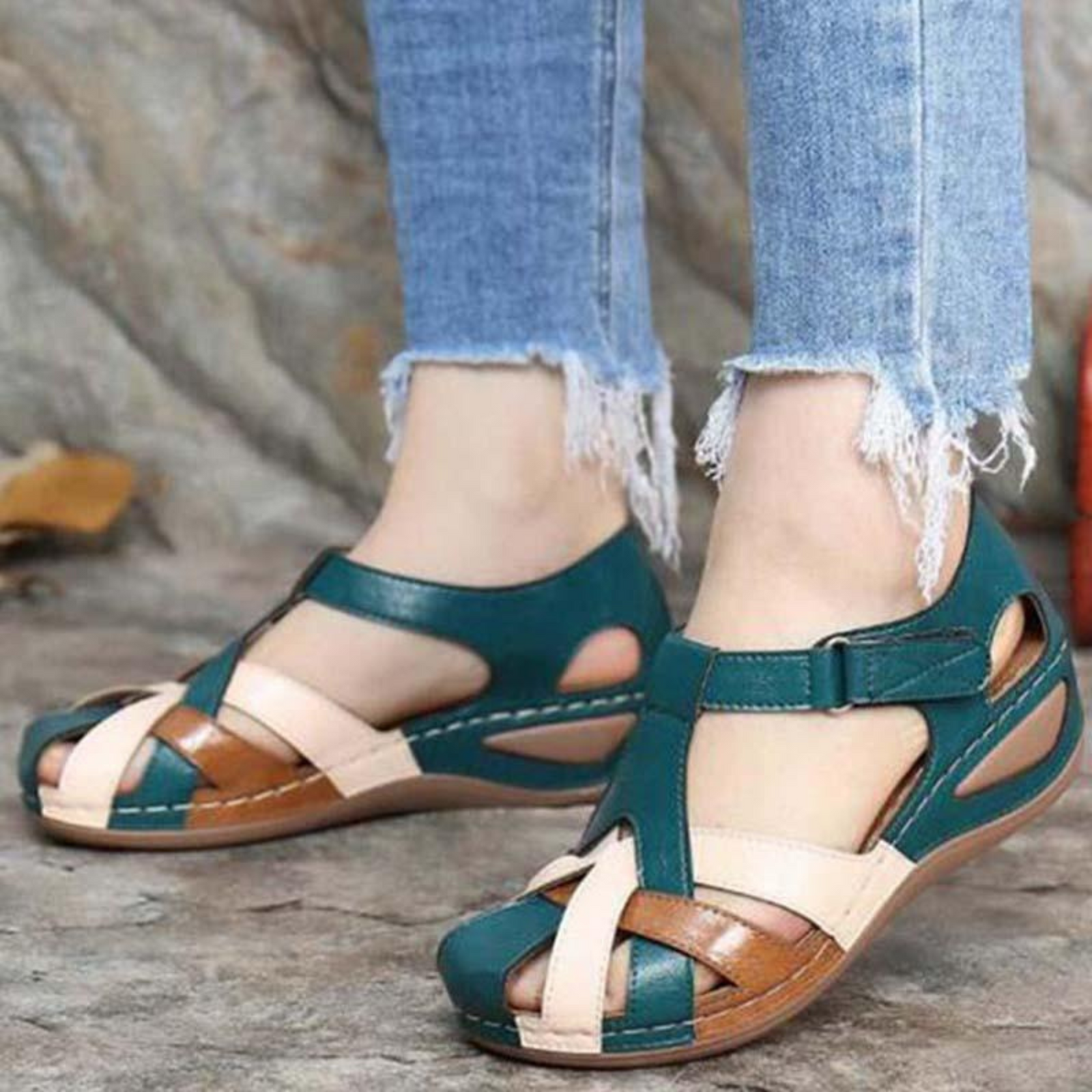 Sandales Ouvertes Femme Confortables 2