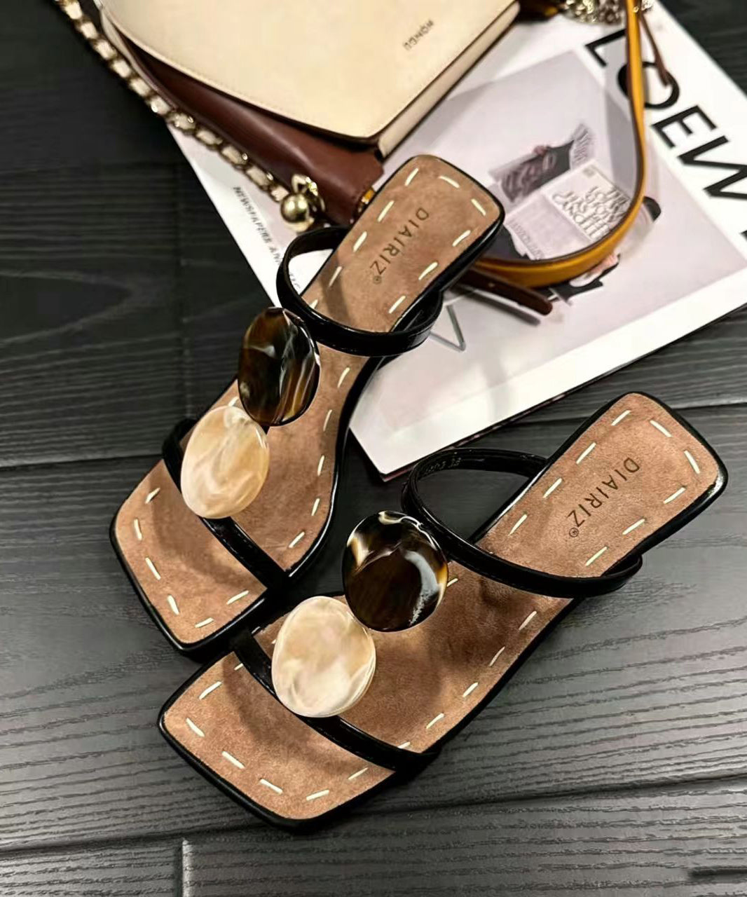 Sandales à Talons Hauts Ajustées Femme Chic 1
