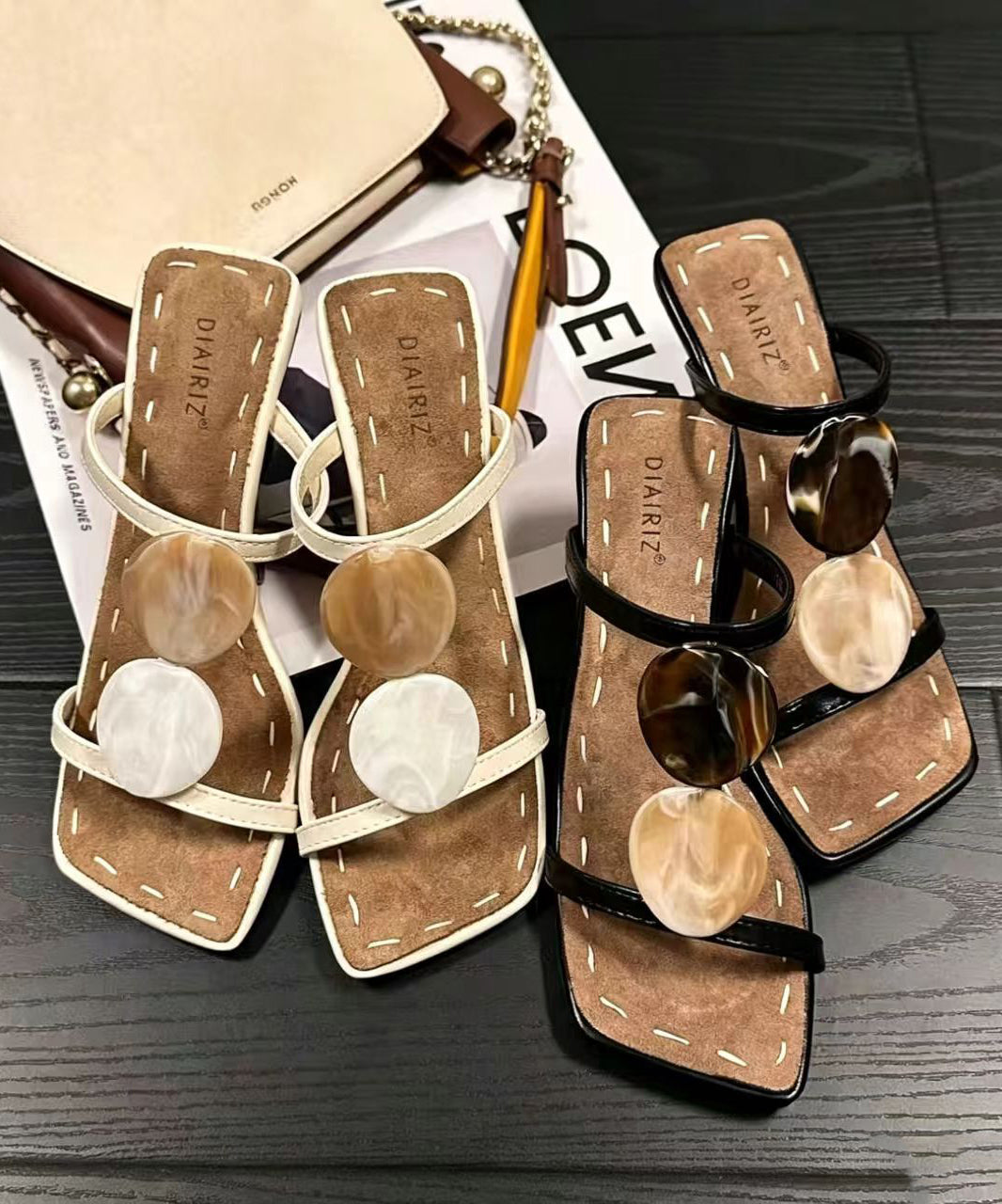 Sandales à Talons Hauts Ajustées Femme Chic 2