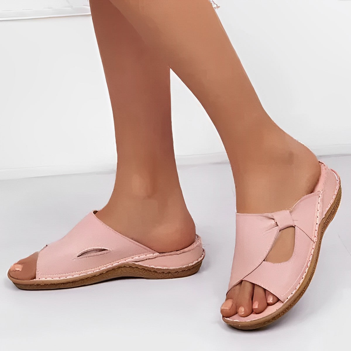 Sandales pour Femmes avec Sangle en T et Velcro 2