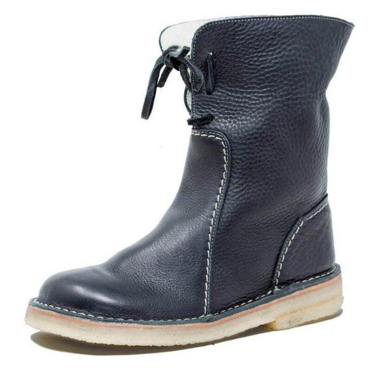 Bottes Femme Imperméables en Molleton avec Doublure en Laine Douce 3