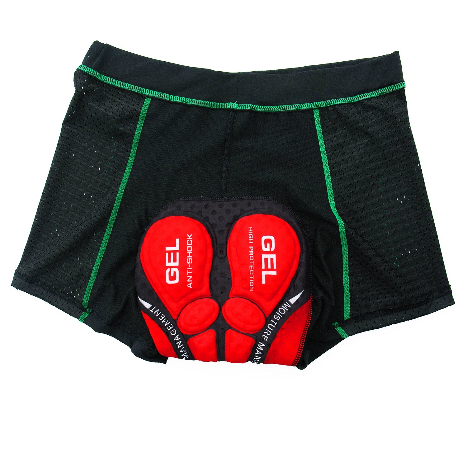 Shorts de Cyclisme Hommes Tissu Respirant avec Coussin en Gel 3