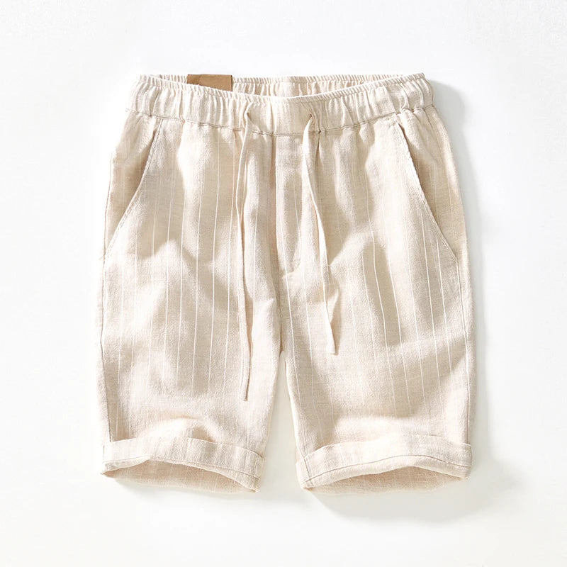 Shorts pour hommes décontractés à rayures 0