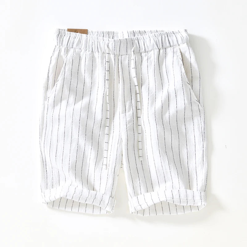 Shorts pour hommes décontractés à rayures 2