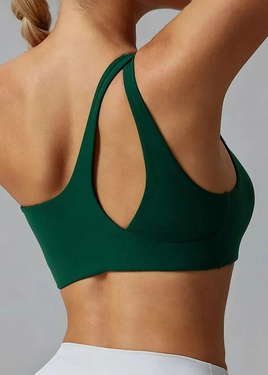 Soutien Gorge Sportif Asymétrique Ventilé Pour Femme 0