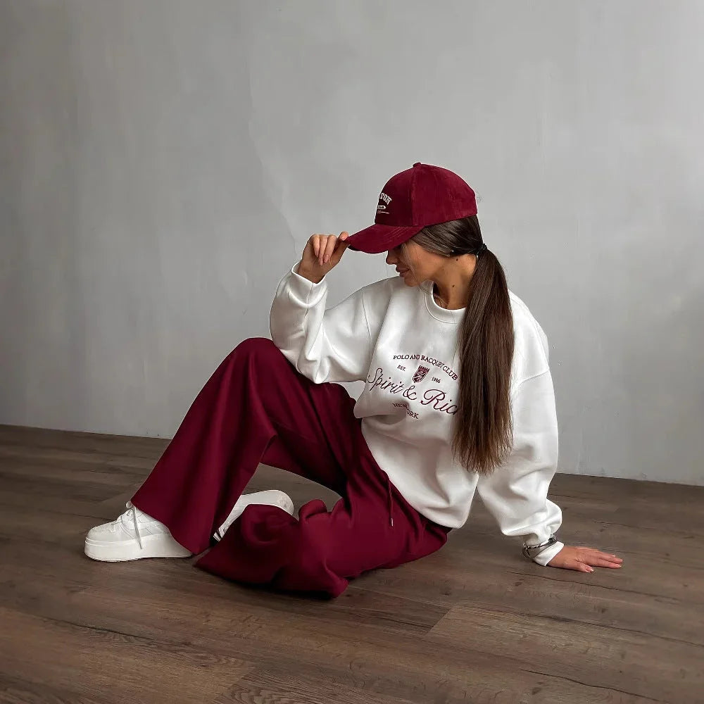 Sweat-shirt Femme Surdimensionné Col Rond 1