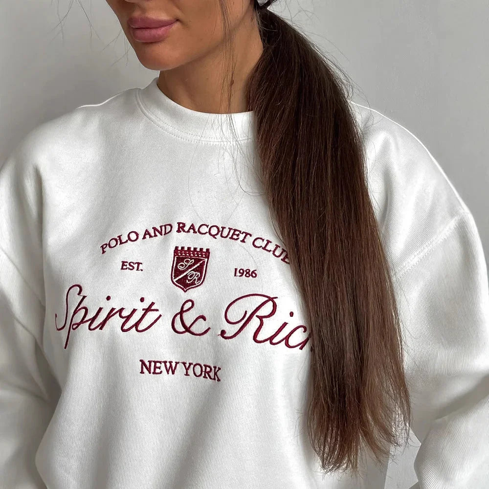 Sweat-shirt Femme Surdimensionné Col Rond 3