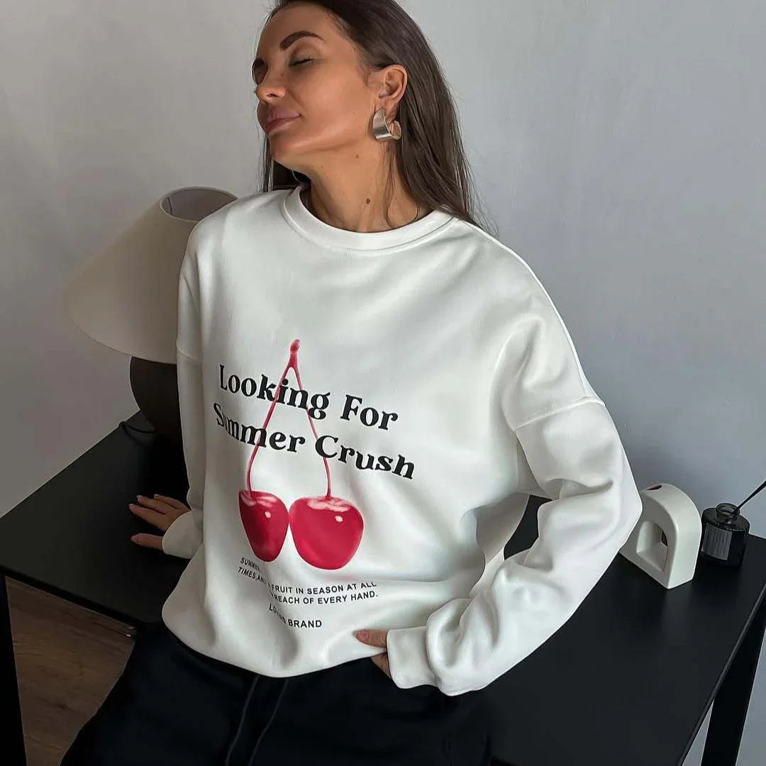Sweat-shirt Graphique Oversize Femme 2