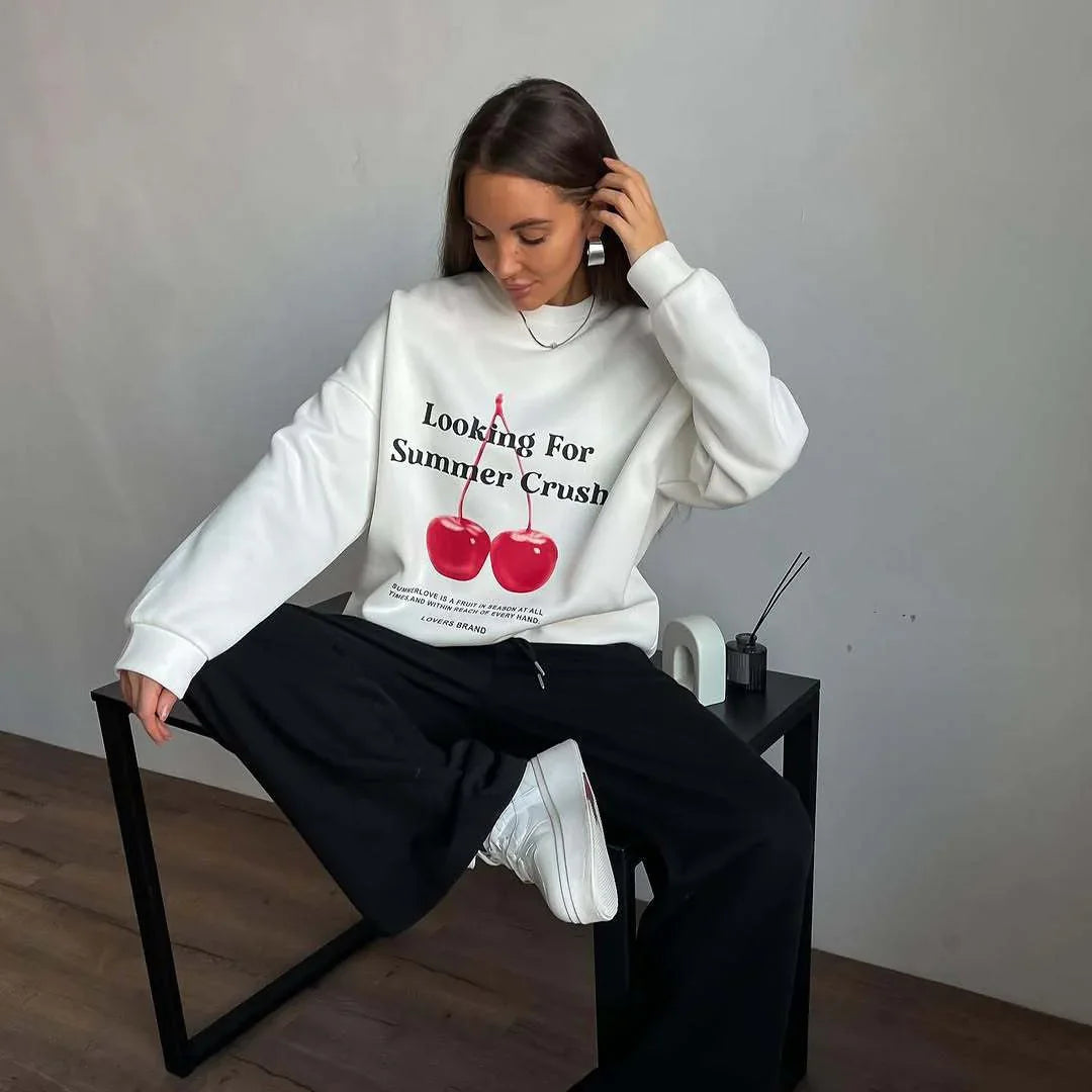 Sweat-shirt Graphique Oversize Femme 3