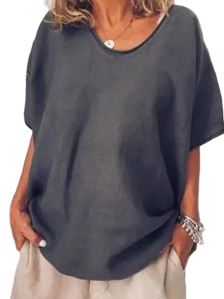 T-shirt Femme Surdimensionné Style Décontracté 0