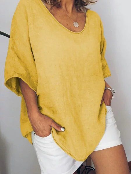 T-shirt Femme Surdimensionné Style Décontracté 2