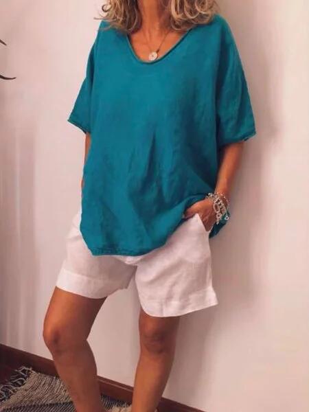 T-shirt Femme Surdimensionné Style Décontracté 4