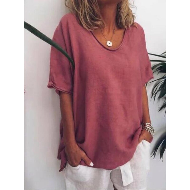 T-shirt Femme Surdimensionné Style Décontracté 7