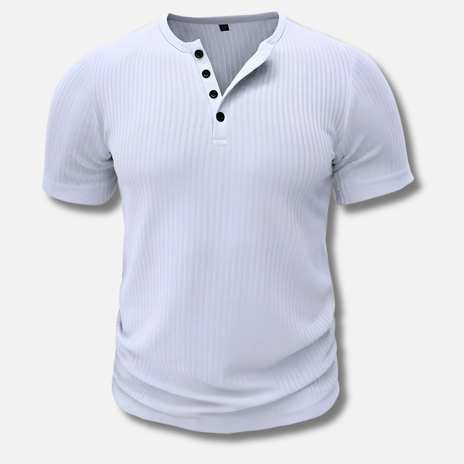 T-shirt Henley Ajusté pour Hommes 0