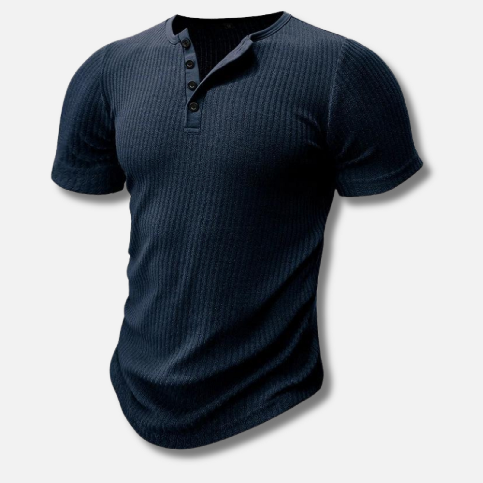T-shirt Henley Ajusté pour Hommes 4