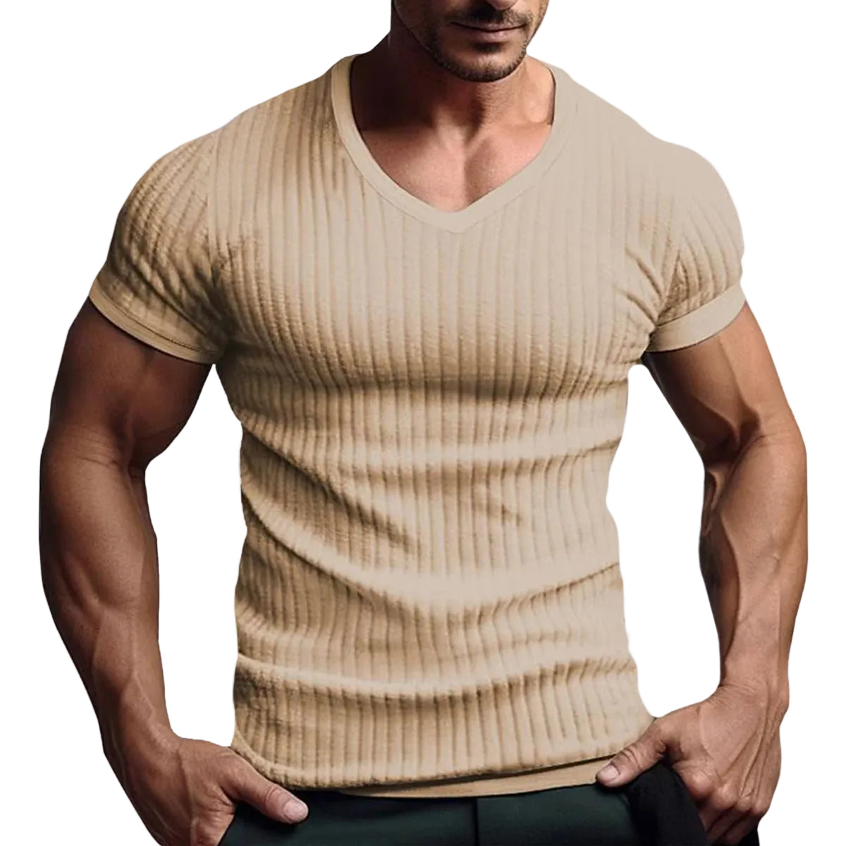 T-shirt pour Homme à Rayures Urban Style 0