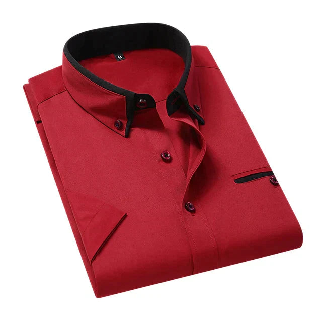 Variant image for Chemise Homme Manche Courte en Coton Polyvalente-37