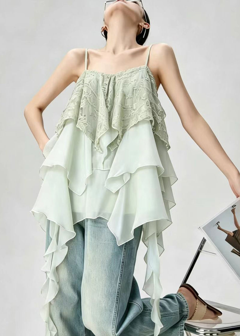 Top Femme Asymétrique Superposé Style Décontracté 1