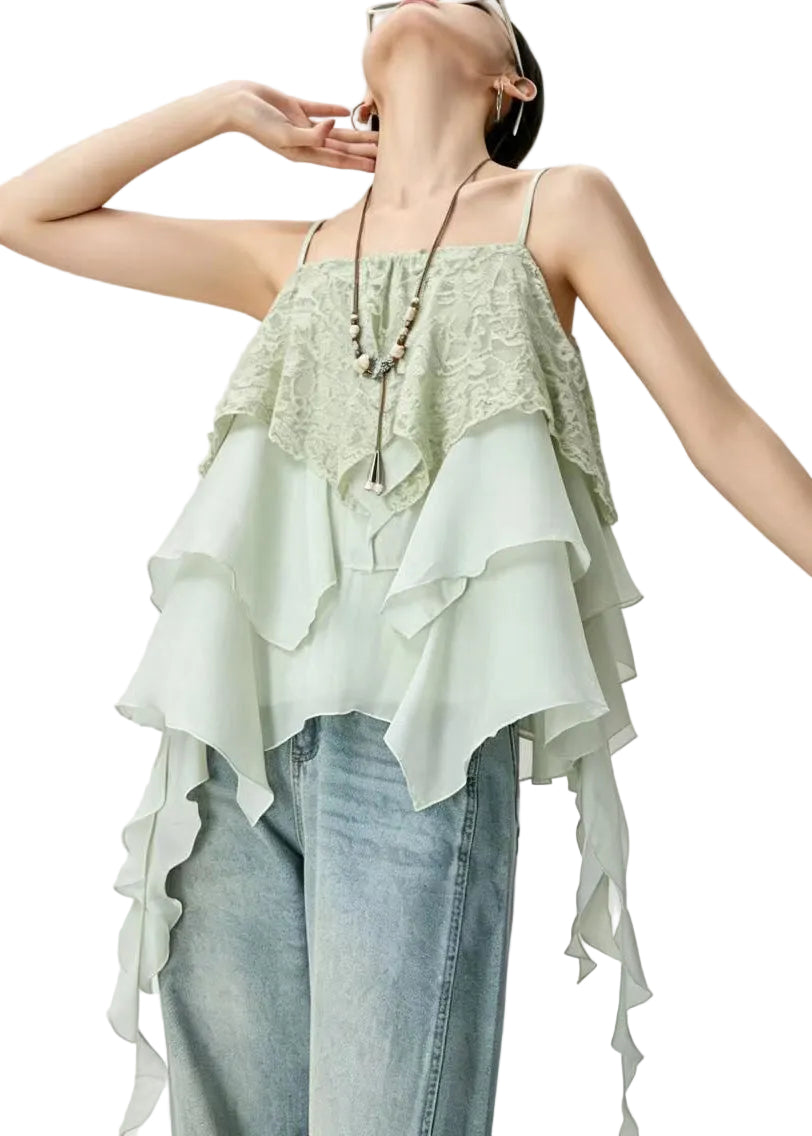 Top Femme Asymétrique Superposé Style Décontracté 3