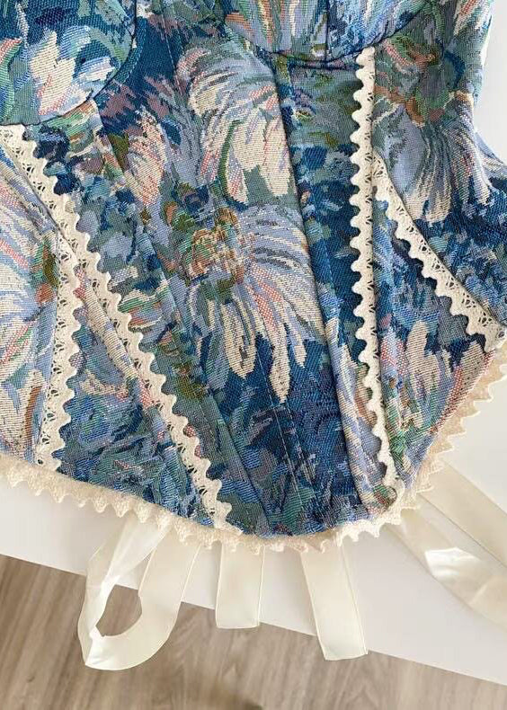 Top Femme Patchwork à Lacets Style Jacquard Estival 3