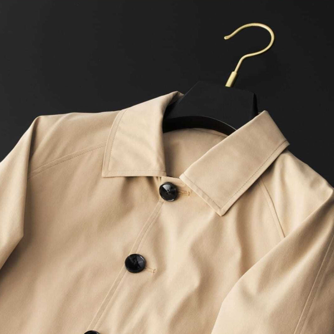Trench Long Femme Classique avec Poches Latérales 4