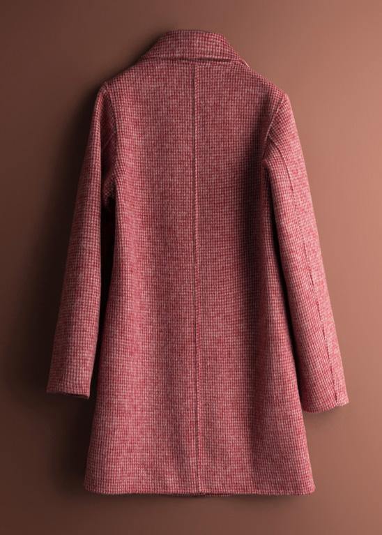 Tunique Femme à Carreaux Roses Chic 2