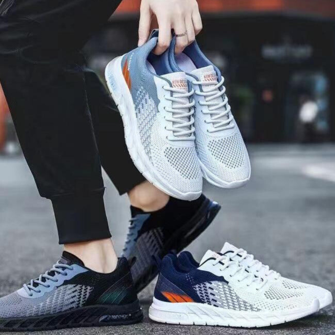 Chaussures de sport respirantes en tricot pour hommes