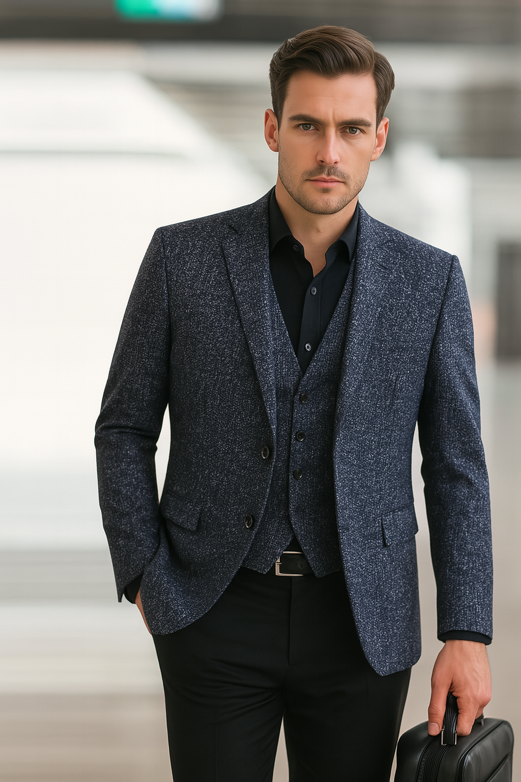 Veste Blazer Printemps Homme Moderne 1