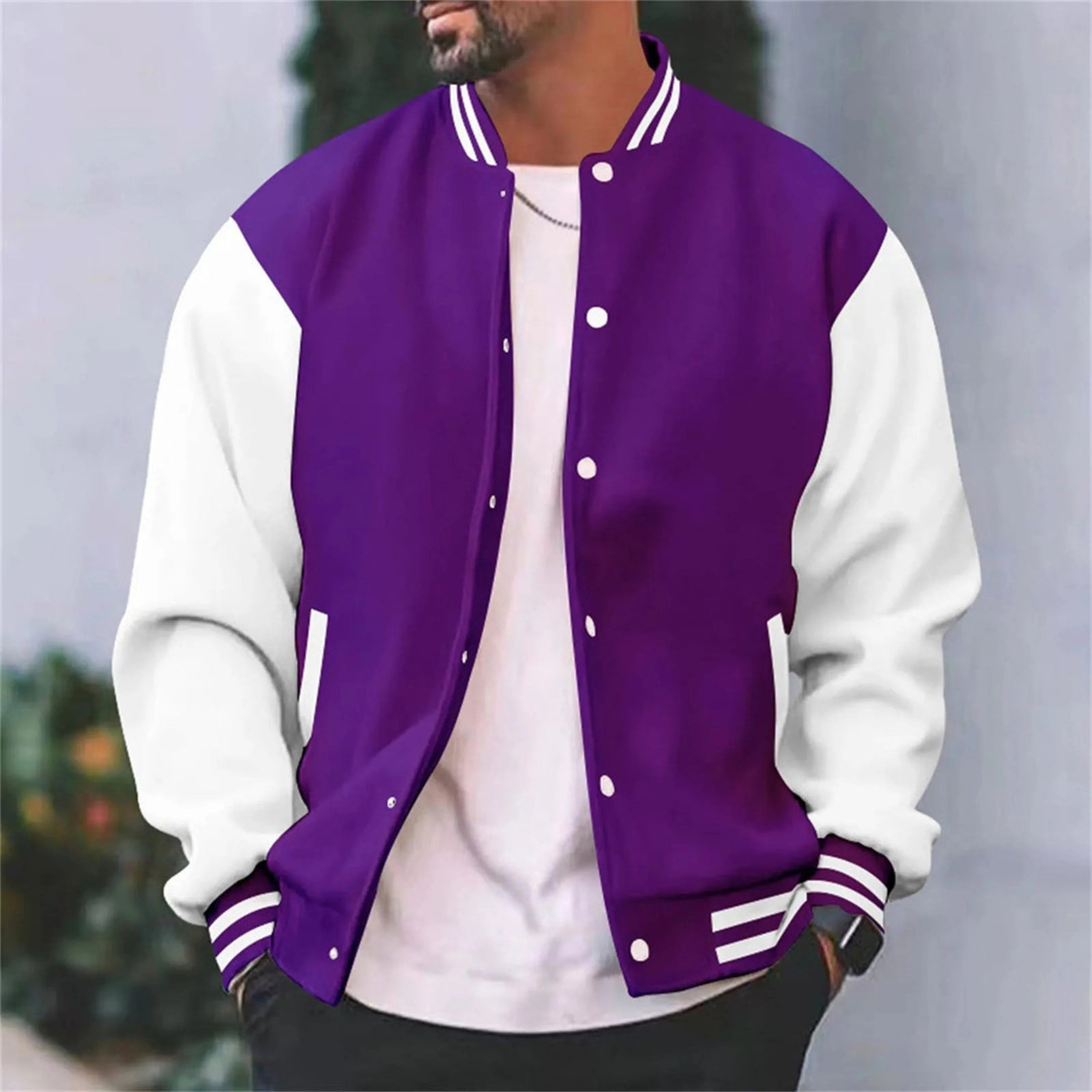 Veste Bomber Varsity pour Hommes Style Sportif 3