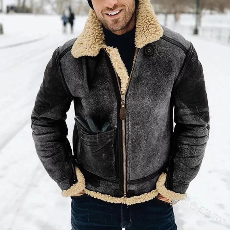 Veste Cuir Homme Moderne Ajustée avec Poches Fonctionnelles 2