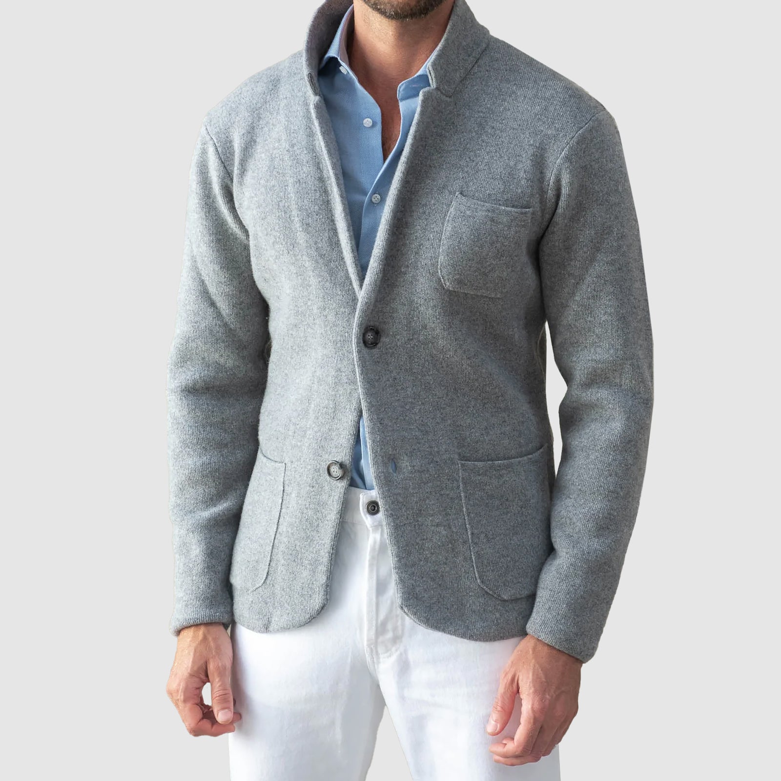Veste Femme Classique Tricotée Élégante 1