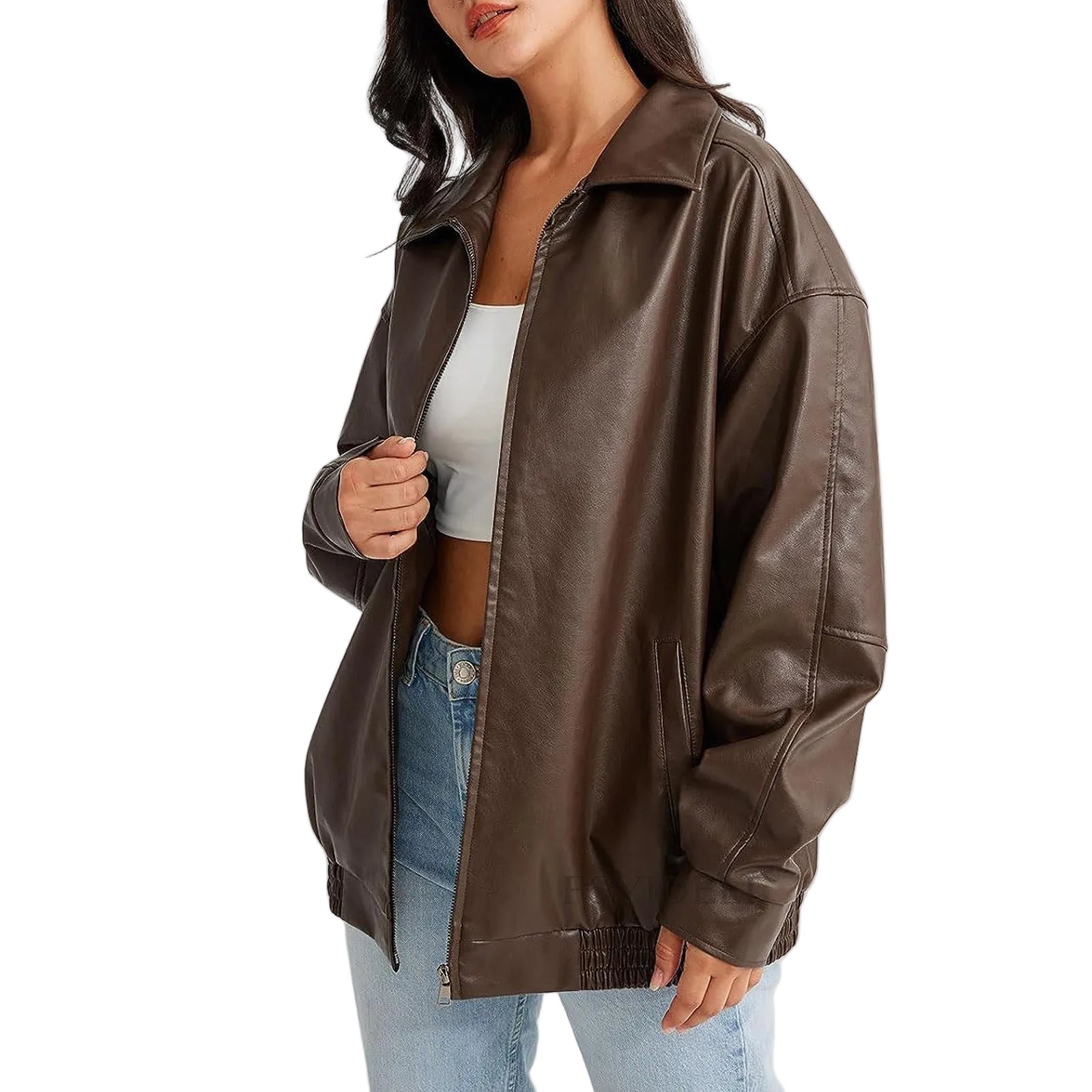 Veste Femme Décontractée Moderne avec Fermeture Éclair 0