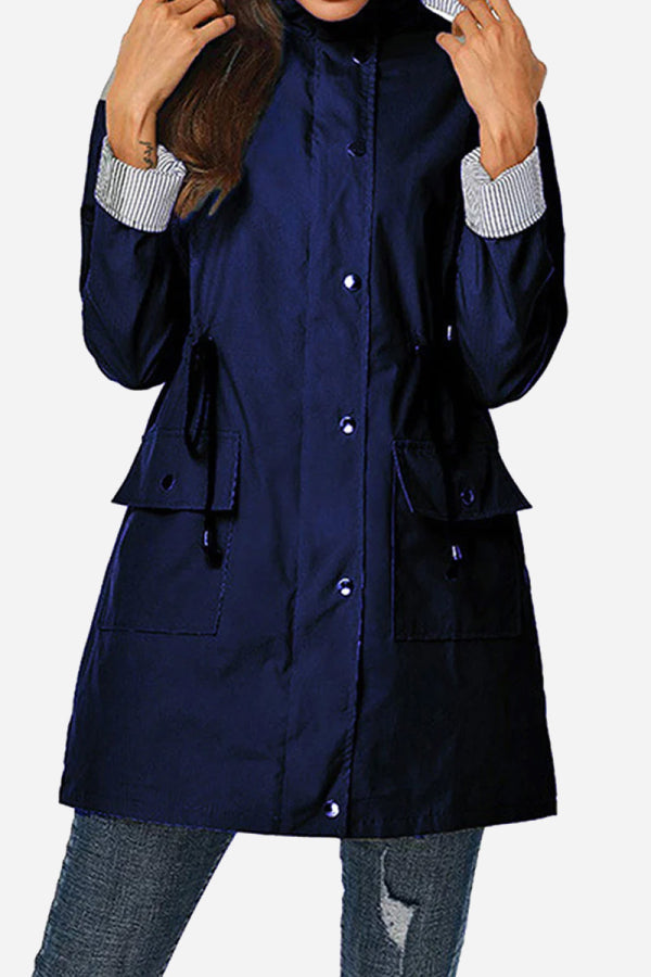 Veste Femme Légère avec Capuche et Taille Ajustable 12