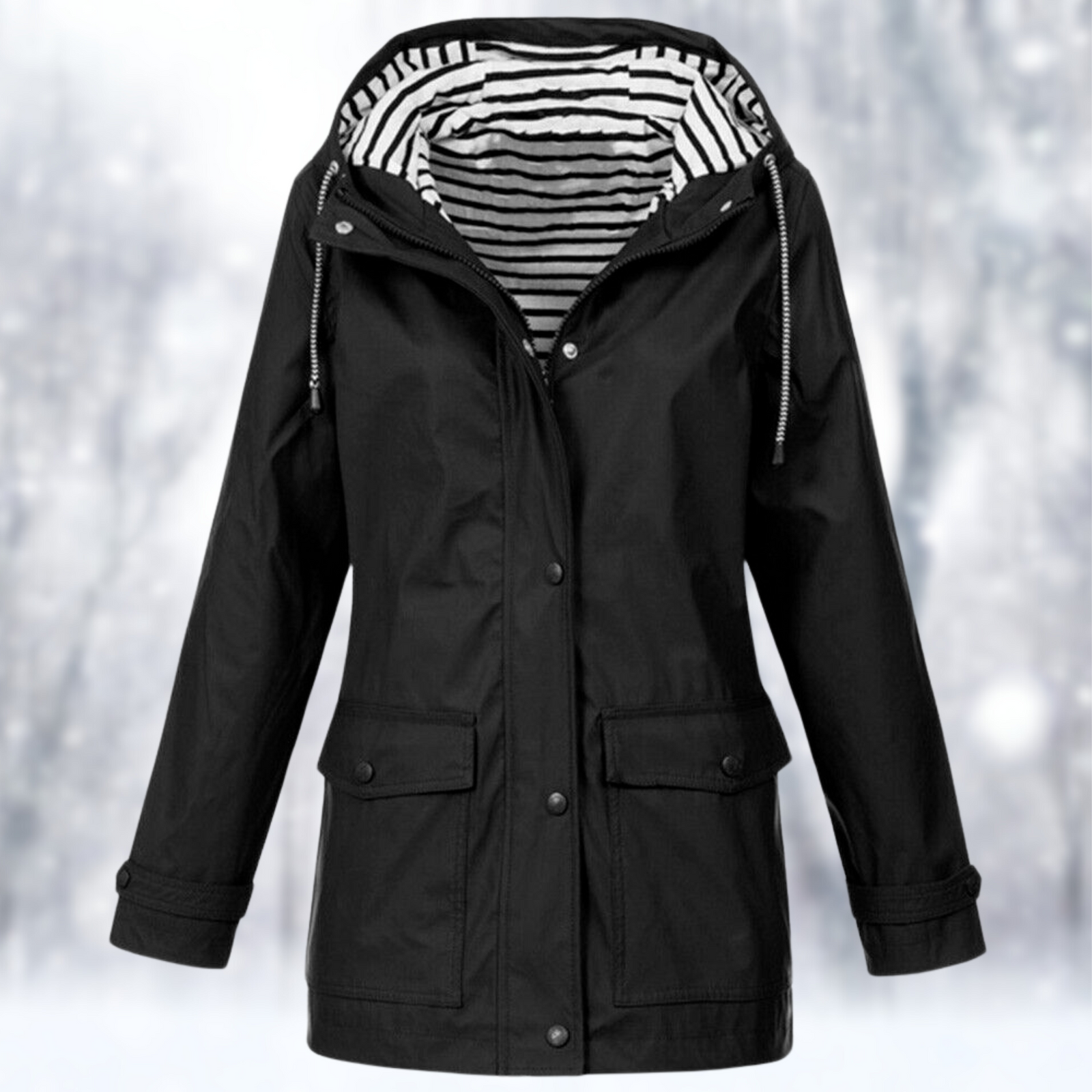 Veste Femme Protection Contre Les Intempéries Ajustée Tissu Résistant 2
