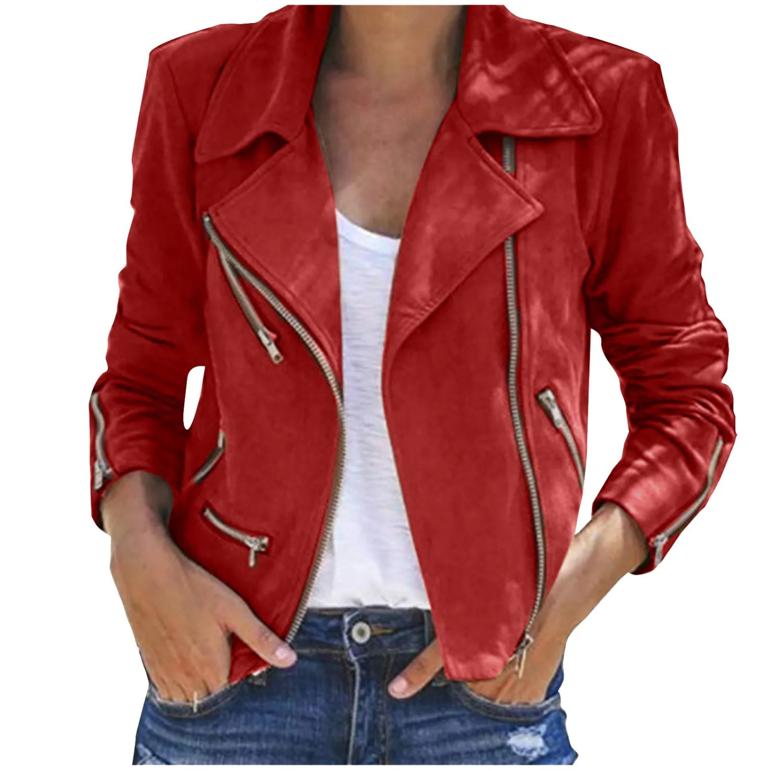 Veste Femme à Fermeture Éclair Chic et Confortable 2