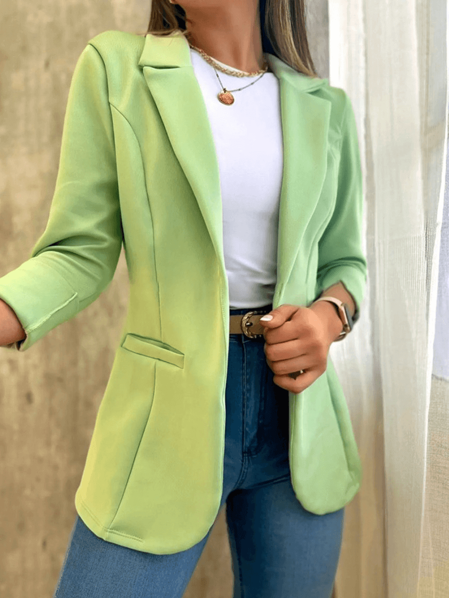 Veste Femme de Bureau à Poches Élégante 0