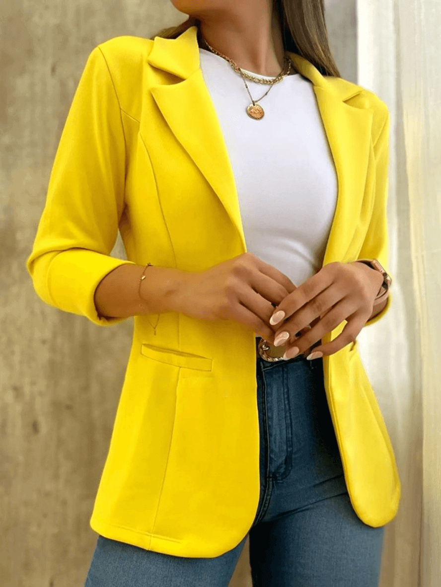 Veste Femme de Bureau à Poches Élégante 3