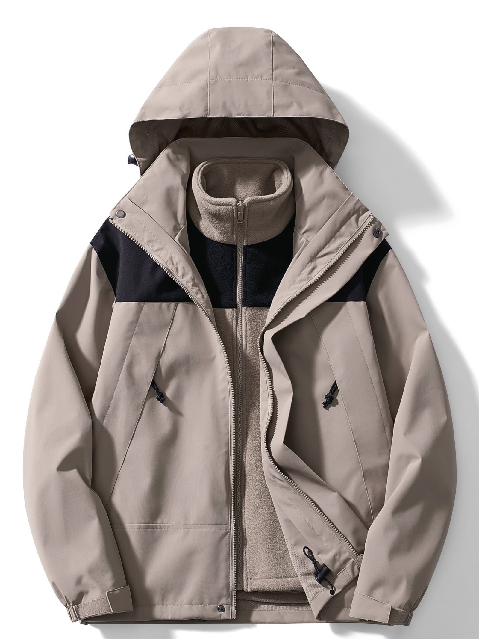 Veste Hiver Femme À Capuche 3 En 1 Moderne 11