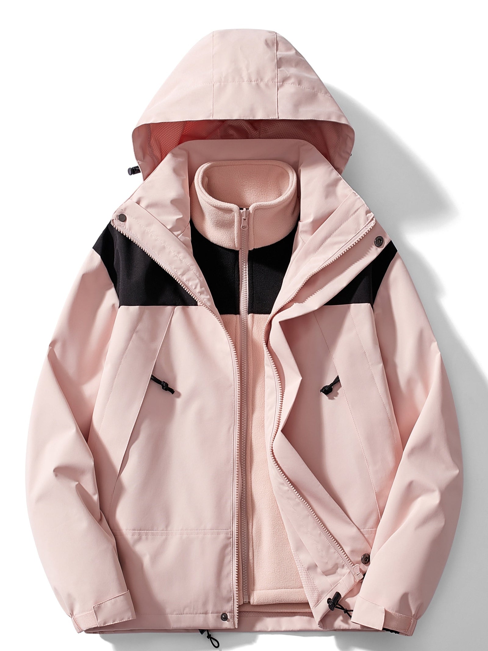 Veste Hiver Femme À Capuche 3 En 1 Moderne 12